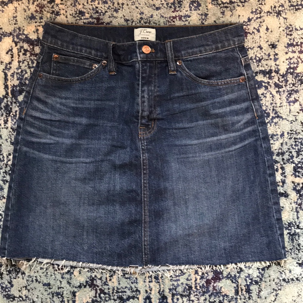 J Crew Denim Skirt
